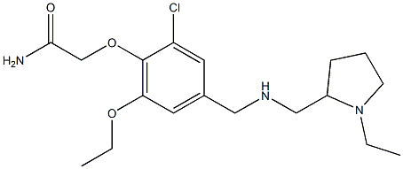  2-[2-chloro-6-ethoxy-4-({[(1-ethyl-2-pyrrolidinyl)methyl]amino}methyl)phenoxy]acetamide