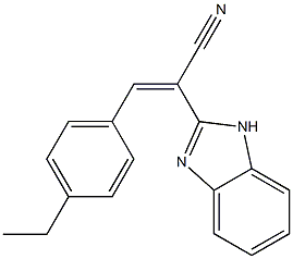 2-(1H-benzimidazol-2-yl)-3-(4-ethylphenyl)acrylonitrile|