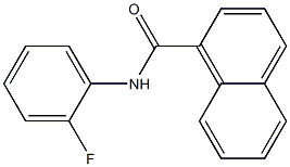 N-(2-fluorophenyl)-1-naphthamide 化学構造式