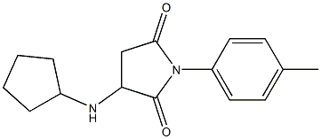 3-(cyclopentylamino)-1-(4-methylphenyl)-2,5-pyrrolidinedione Struktur