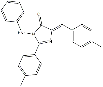 3-anilino-5-(4-methylbenzylidene)-2-(4-methylphenyl)-3,5-dihydro-4H-imidazol-4-one Structure