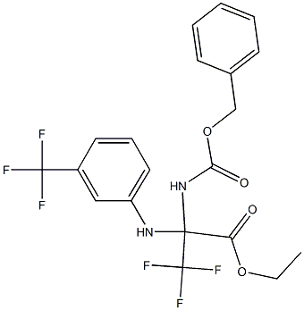 ethyl 2-{[(benzyloxy)carbonyl]amino}-3,3,3-trifluoro-2-[3-(trifluoromethyl)anilino]propanoate