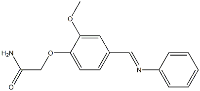 2-{2-methoxy-4-[(phenylimino)methyl]phenoxy}acetamide