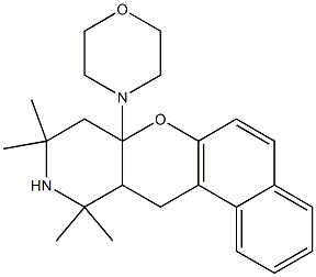 9,9,11,11-tetramethyl-7a-(4-morpholinyl)-8,9,10,11,11a,12-hexahydro-7aH-benzo[5,6]chromeno[3,2-c]pyridine Struktur