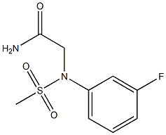 2-[3-fluoro(methylsulfonyl)anilino]acetamide,,结构式