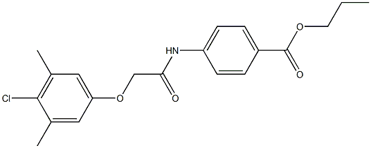 propyl 4-({[(4-chloro-3,5-dimethylphenyl)oxy]acetyl}amino)benzoate