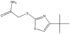 2-[(4-tert-butyl-1,3-thiazol-2-yl)sulfanyl]acetamide Struktur