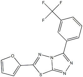 6-(2-furyl)-3-[3-(trifluoromethyl)phenyl][1,2,4]triazolo[3,4-b][1,3,4]thiadiazole