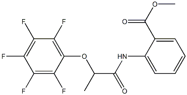 methyl 2-{[2-(2,3,4,5,6-pentafluorophenoxy)propanoyl]amino}benzoate|