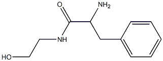 2-amino-N-(2-hydroxyethyl)-3-phenylpropanamide 结构式