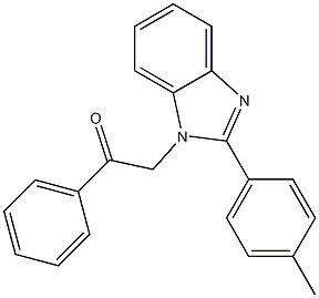 2-[2-(4-methylphenyl)-1H-benzimidazol-1-yl]-1-phenylethanone Structure