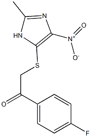 1-(4-fluorophenyl)-2-({4-nitro-2-methyl-1H-imidazol-5-yl}sulfanyl)ethanone