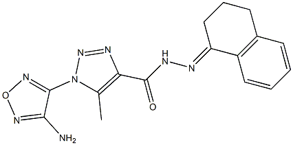 1-(4-amino-1,2,5-oxadiazol-3-yl)-N'-(3,4-dihydro-1(2H)-naphthalenylidene)-5-methyl-1H-1,2,3-triazole-4-carbohydrazide