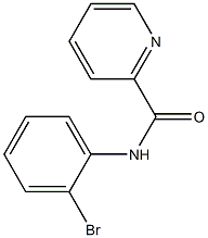N-(2-bromophenyl)-2-pyridinecarboxamide 化学構造式