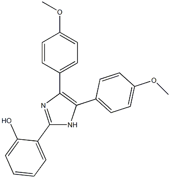 2-[4,5-bis(4-methoxyphenyl)-1H-imidazol-2-yl]phenol Struktur