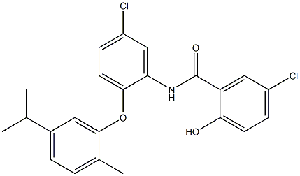 5-chloro-N-[5-chloro-2-(5-isopropyl-2-methylphenoxy)phenyl]-2-hydroxybenzamide|