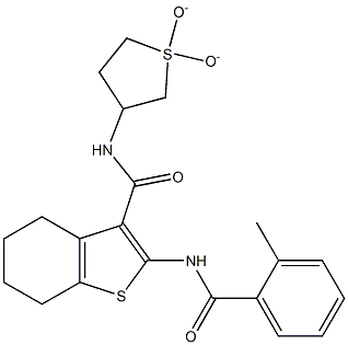  N-(1,1-dioxidotetrahydrothien-3-yl)-2-[(2-methylbenzoyl)amino]-4,5,6,7-tetrahydro-1-benzothiophene-3-carboxamide