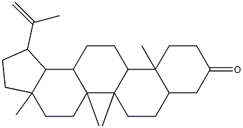 1-isopropenyl-3a,5a,5b,11a-tetramethylicosahydro-9H-cyclopenta[a]chrysen-9-one 化学構造式