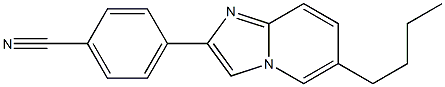  4-(6-butylimidazo[1,2-a]pyridin-2-yl)benzonitrile