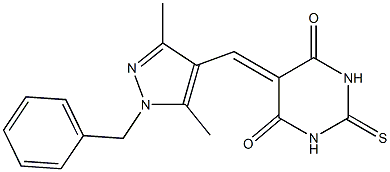 5-[(1-benzyl-3,5-dimethyl-1H-pyrazol-4-yl)methylene]-2-thioxodihydro-4,6(1H,5H)-pyrimidinedione