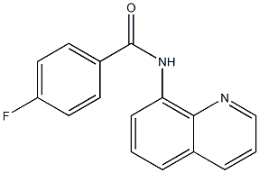 4-fluoro-N-(8-quinolinyl)benzamide Struktur