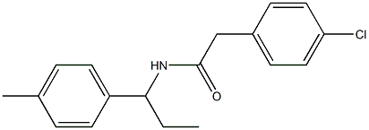 2-(4-chlorophenyl)-N-[1-(4-methylphenyl)propyl]acetamide