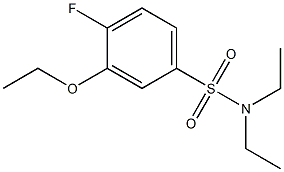 3-ethoxy-N,N-diethyl-4-fluorobenzenesulfonamide 化学構造式