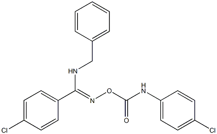 1-[(benzylamino)({[(4-chloroanilino)carbonyl]oxy}imino)methyl]-4-chlorobenzene