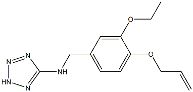 N-[4-(allyloxy)-3-ethoxybenzyl]-N-(2H-tetraazol-5-yl)amine Struktur