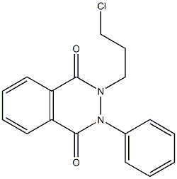 2-(3-chloropropyl)-3-phenyl-2,3-dihydro-1,4-phthalazinedione 化学構造式