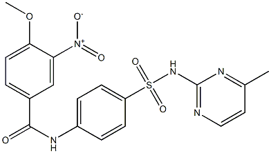 3-nitro-4-methoxy-N-(4-{[(4-methyl-2-pyrimidinyl)amino]sulfonyl}phenyl)benzamide