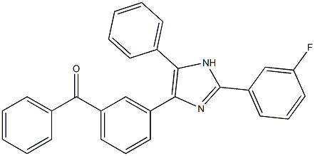 {3-[2-(3-fluorophenyl)-5-phenyl-1H-imidazol-4-yl]phenyl}(phenyl)methanone