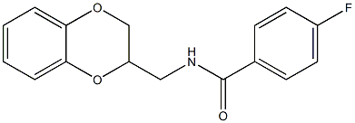 N-(2,3-dihydro-1,4-benzodioxin-2-ylmethyl)-4-fluorobenzamide Structure