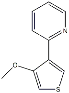 methyl4-(2-pyridinyl)-3-thienylether Structure