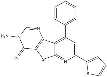 4-imino-9-phenyl-7-(2-thienyl)pyrido[3',2':4,5]thieno[3,2-d]pyrimidin-3(4H)-ylamine