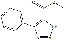 methyl 4-phenyl-1H-1,2,3-triazole-5-carboxylate 结构式