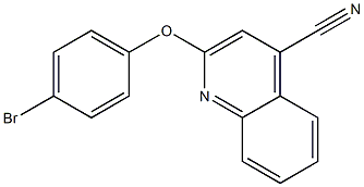 2-(4-bromophenoxy)-4-quinolinecarbonitrile,,结构式