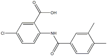 5-chloro-2-[(3,4-dimethylbenzoyl)amino]benzoic acid Structure