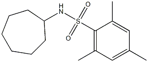 N-cycloheptyl-2,4,6-trimethylbenzenesulfonamide Struktur