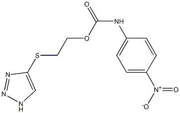 2-(1H-1,2,3-triazol-4-ylsulfanyl)ethyl 4-nitrophenylcarbamate Struktur