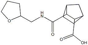 3-{[(tetrahydro-2-furanylmethyl)amino]carbonyl}bicyclo[2.2.1]heptane-2-carboxylic acid Structure