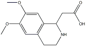 (6,7-dimethoxy-1,2,3,4-tetrahydro-1-isoquinolinyl)acetic acid Structure