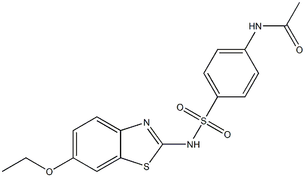 N-(4-{[(6-ethoxy-1,3-benzothiazol-2-yl)amino]sulfonyl}phenyl)acetamide|