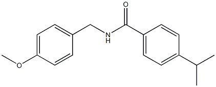 4-isopropyl-N-(4-methoxybenzyl)benzamide Structure