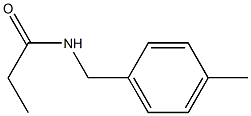 N-(4-methylbenzyl)propanamide 化学構造式