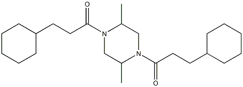 1,4-bis(3-cyclohexylpropanoyl)-2,5-dimethylpiperazine