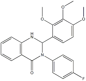 3-(4-fluorophenyl)-2-(2,3,4-trimethoxyphenyl)-2,3-dihydro-4(1H)-quinazolinone