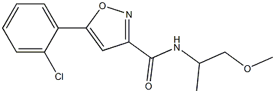 5-(2-chlorophenyl)-N-(2-methoxy-1-methylethyl)-3-isoxazolecarboxamide