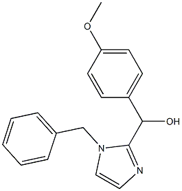 (1-benzyl-1H-imidazol-2-yl)(4-methoxyphenyl)methanol,,结构式