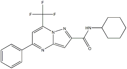 N-cyclohexyl-5-phenyl-7-(trifluoromethyl)pyrazolo[1,5-a]pyrimidine-2-carboxamide